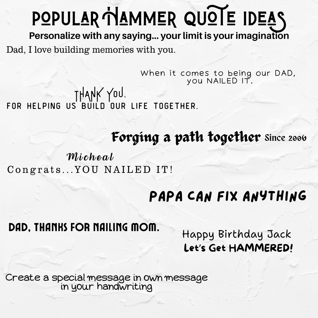 Hammer Wooden - Personalized