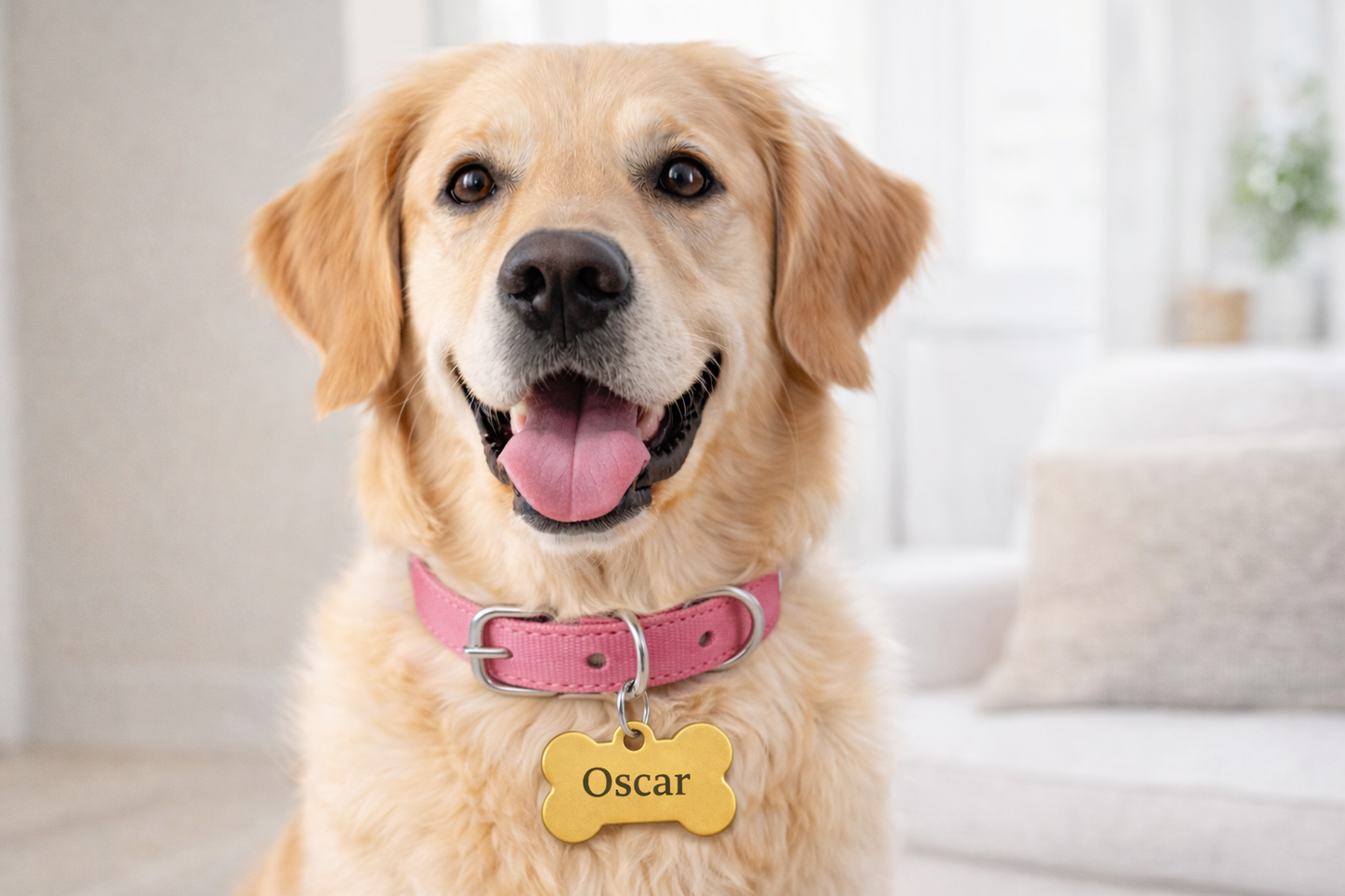 Personalized Engraved Pet ID Tag | Custom Aluminum Dog Collar Bone Charm