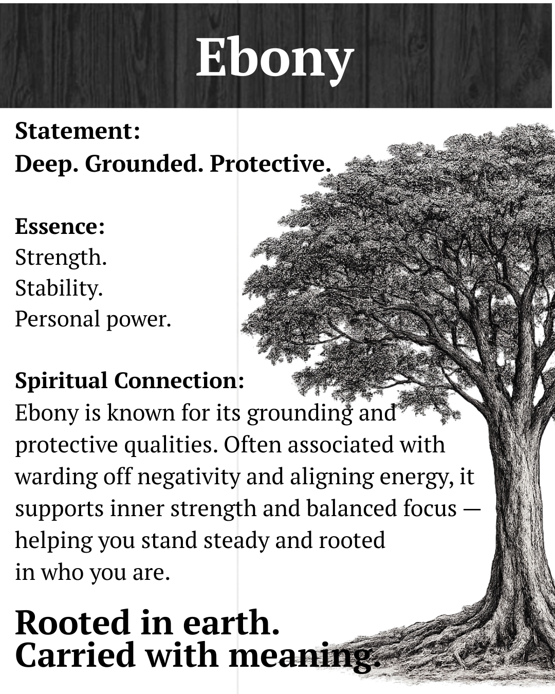 Ebony & Sodalite Window Pendant Handcrafted Wood & Gemstone Statement Necklace – Earthbound Echoes