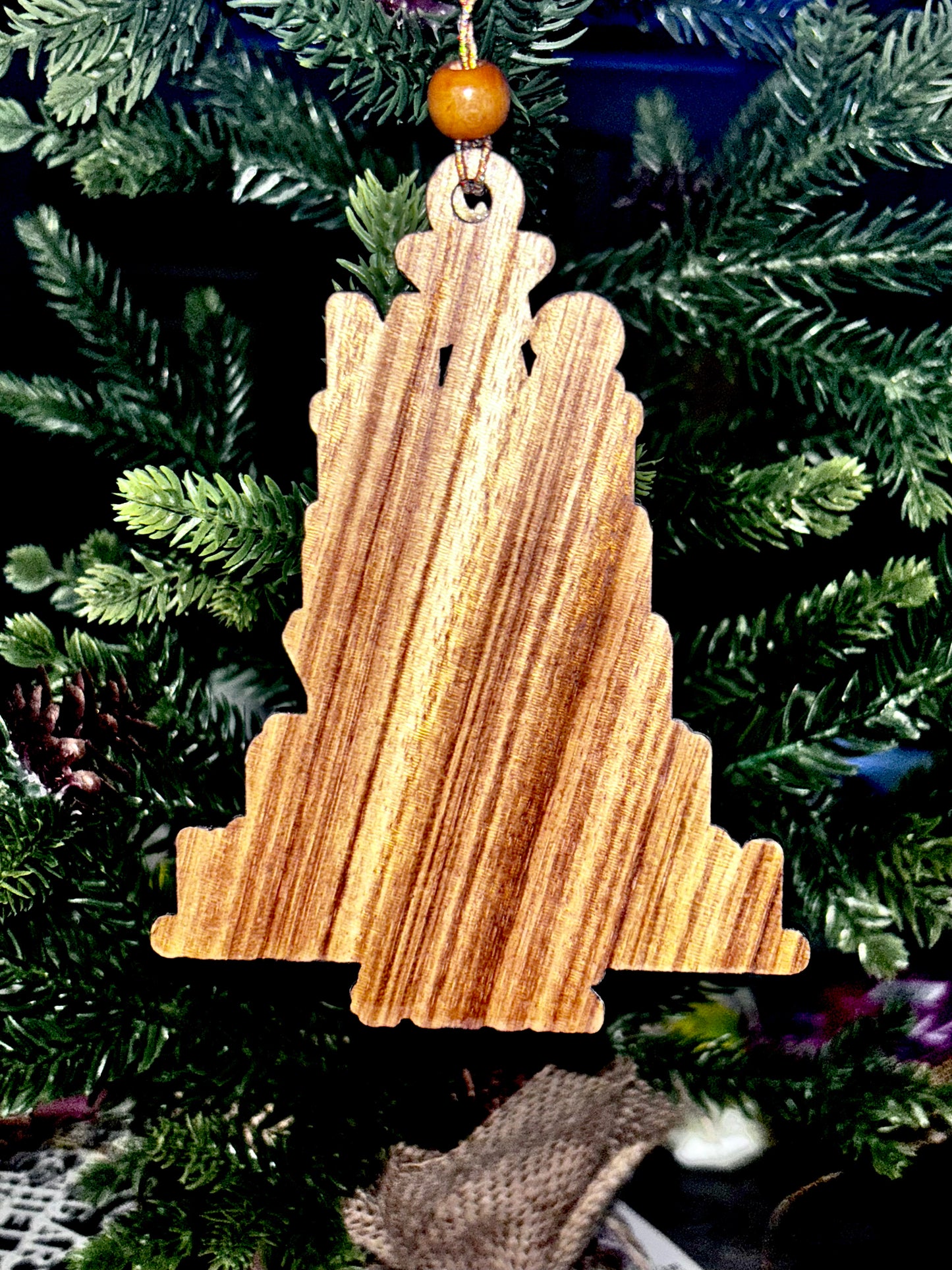 Family Name Wooden Tree Ornaments