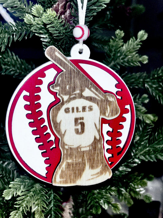 Kids Personalized Player Ornament