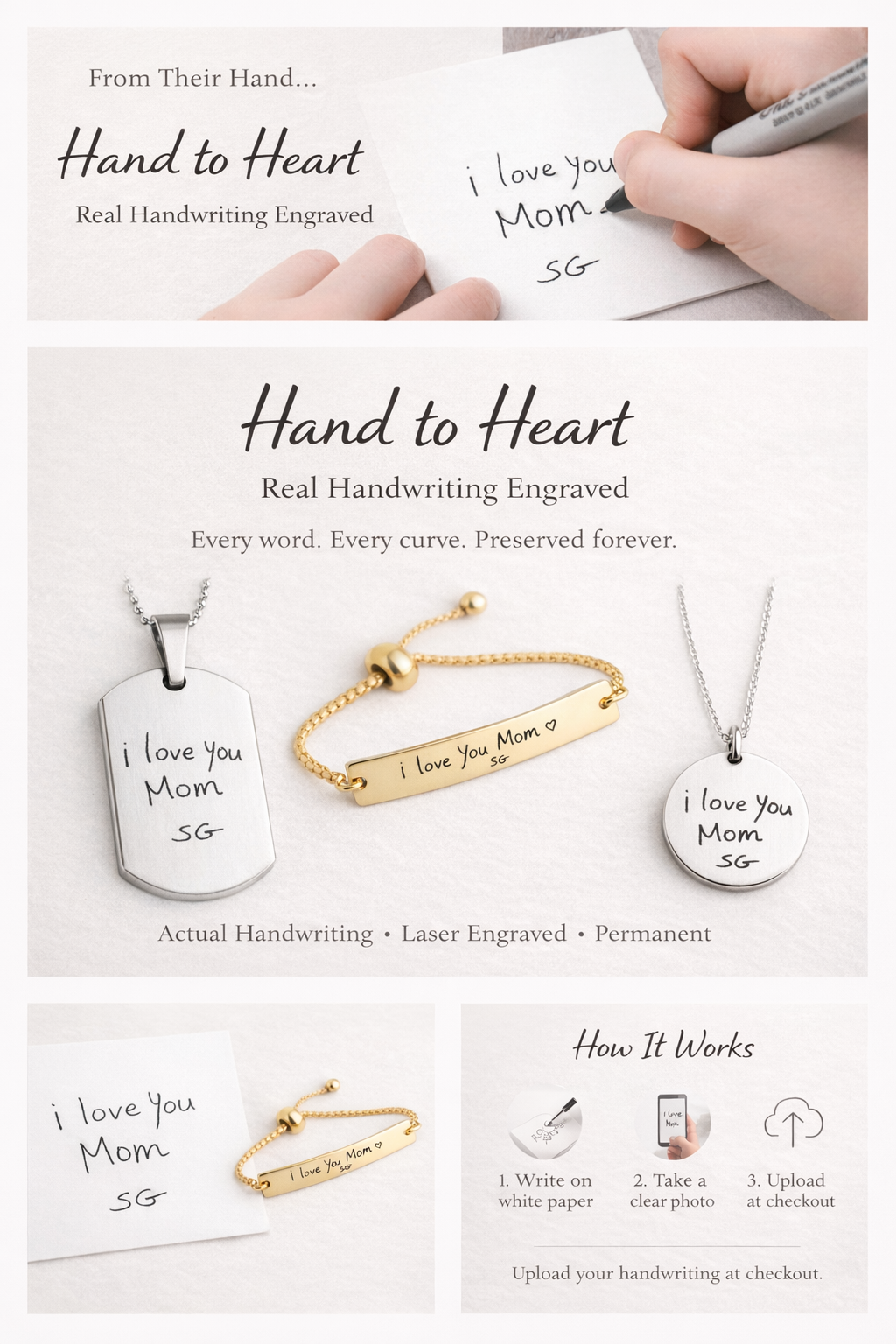 Personalized 3D Bar Necklace | Custom Engraved Stainless Steel Vertical Bar Charm | Names, Dates, Coordinates | 4 Sides Engraving