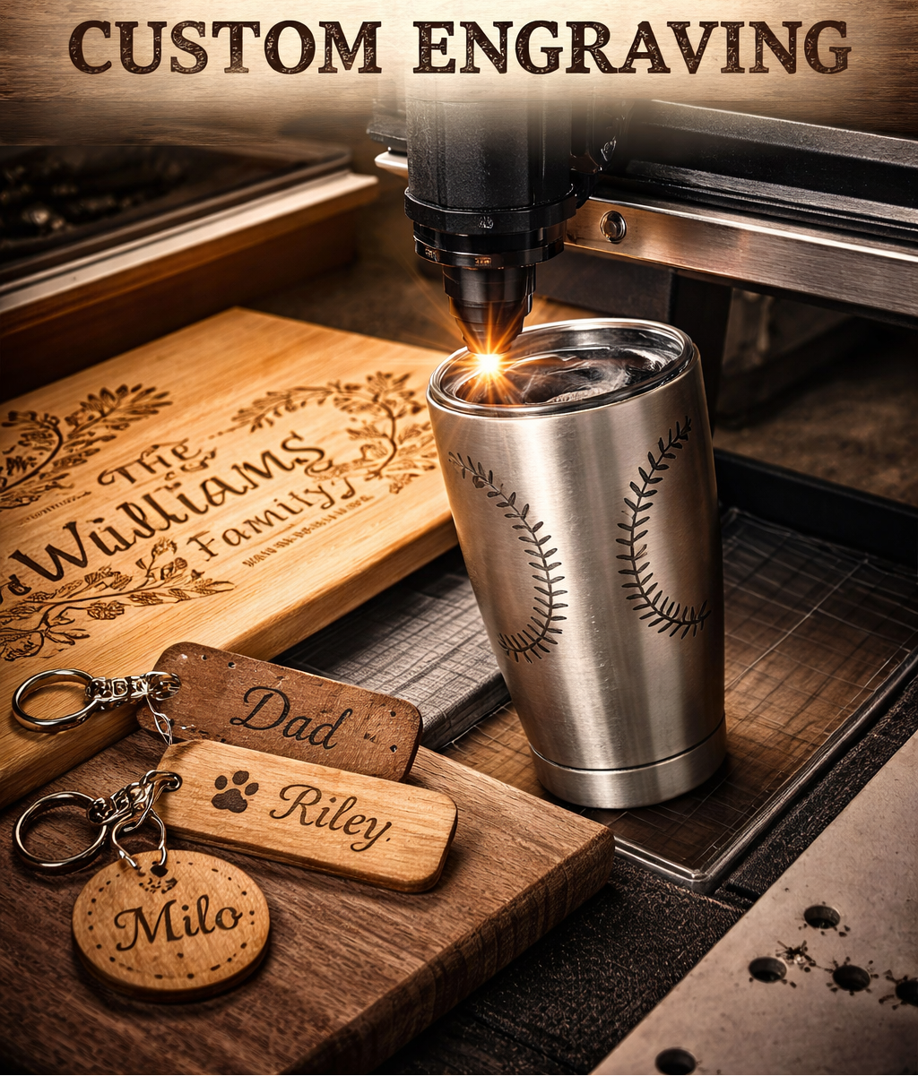 Custom Laser Engraving Service - Earthbound Echoes